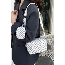 Load image into Gallery viewer, Adored Geometric PU Leather Shoulder Bag with Small Purse