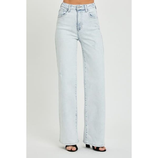 Classic Ultra High Waist Wide Leg Jeans - Pants