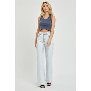 Classic Ultra High Waist Wide Leg Jeans - Pants