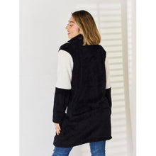 Load image into Gallery viewer, Color Block Button Up Long Sleeve Coat - Jackets