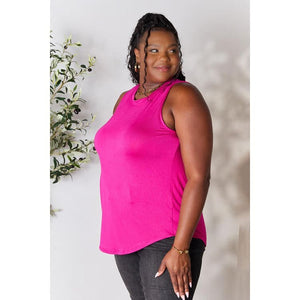 Comfort Full Size Round Neck Tank - Blouses And Tops