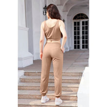 Cargar imagen en el visor de la galería, Comfort Relaxed Feel Cropped Tank and Drawstring Pants Set