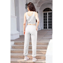 Load image into Gallery viewer, Comfort Relaxed Feel Cropped Tank and Drawstring Pants Set