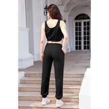 Load image into Gallery viewer, Comfort Relaxed Feel Cropped Tank and Drawstring Pants Set