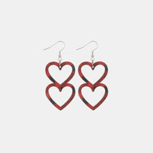 Load image into Gallery viewer, Cutout Heart Shape Wood Earrings - Jewelry