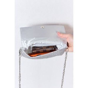 Elegant Rhinestone Crossbody Bag - Purses