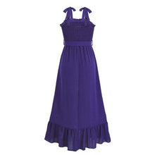 Load image into Gallery viewer, Elegant Ruffled Smocked Tied Cami Dress Comes In 3 Colors