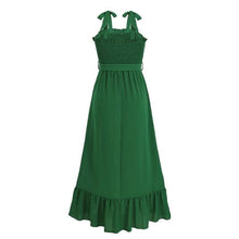 Load image into Gallery viewer, Elegant Ruffled Smocked Tied Cami Dress Comes In 3 Colors