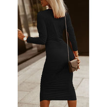 Cargar imagen en el visor de la galería, Elegant Sophisticated Long Sleeve Midi Dress 3 Colors