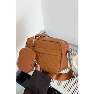 Fashionable PU Leather Small Shoulder Bag - Purses