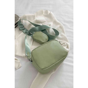 Fashionable PU Leather Small Shoulder Bag - Purses