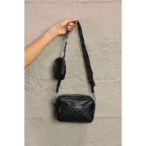 Fashionable PU Leather Small Shoulder Bag - Purses