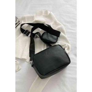 Fashionable PU Leather Small Shoulder Bag - Purses