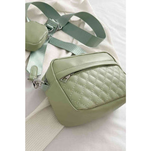 Fashionable PU Leather Small Shoulder Bag - Purses