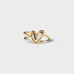 Heart Shape Irregular 925 Sterling Silver Ring - Jewelry