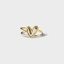 Cargar imagen en el visor de la galería, Heart Shape Irregular 925 Sterling Silver Ring - Jewelry