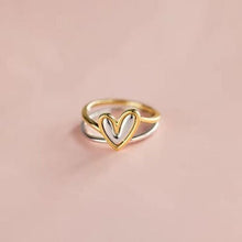 Load image into Gallery viewer, Heart Shape Irregular 925 Sterling Silver Ring - Jewelry