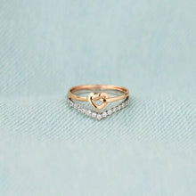Load image into Gallery viewer, Knotted Heart Shape Inlaid Zircon Ring - Jewelry