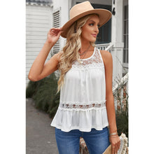 Load image into Gallery viewer, Lace Peplum Tank - Tops - Summer