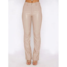 Cargar imagen en el visor de la galería, Leather High Waist Straight Pants / Available In 3 Colors