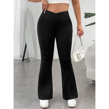 Cargar imagen en el visor de la galería, Plus Size V-Waist Bootcut Long Pant - + sizes