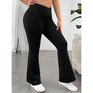 Plus Size V-Waist Bootcut Long Pant - + sizes