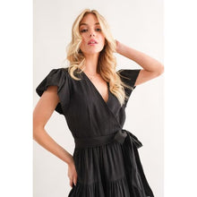 Cargar imagen en el visor de la galería, Stylish Elegant Textured Tiered Midi Dress - Dresses