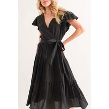 Cargar imagen en el visor de la galería, Stylish Elegant Textured Tiered Midi Dress - Dresses