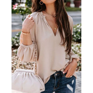 Stylish Summer Balloon Sleeve Blouse Comes In 3 Colors