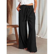 Load image into Gallery viewer, Summer Drawstring Pocketed Wide Leg Pants/Available In 4