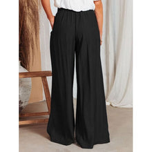 Load image into Gallery viewer, Summer Drawstring Pocketed Wide Leg Pants/Available In 4