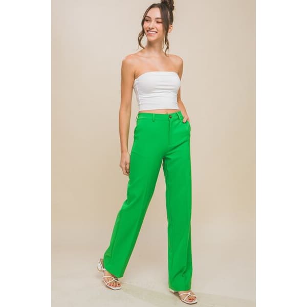 Summer Flare High Waist Straight Pants