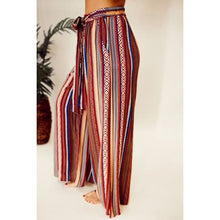 Cargar imagen en el visor de la galería, Summer Printed Tied Wide Leg Pants