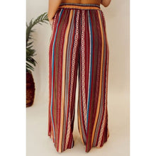 Cargar imagen en el visor de la galería, Summer Printed Tied Wide Leg Pants