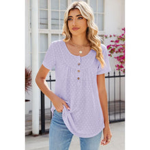 Load image into Gallery viewer, Summer Quarter Button Short Sleeve T-Shirt / 3 Colors