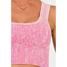 Load image into Gallery viewer, Summer Ribbed Square Neck Wide Strap Tank - Collection