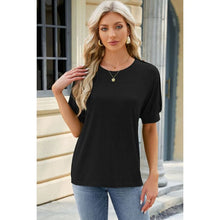 Cargar imagen en el visor de la galería, Summer Round Neck Buttoned Short Sleeve T-Shirt - Collection