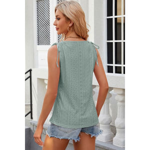 Summer Round Neck Wide Strap Tank - Collection