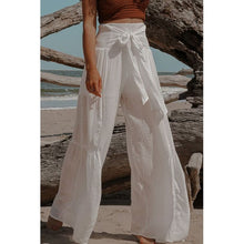 Load image into Gallery viewer, Summer Smocked Tied Wide Leg Pants