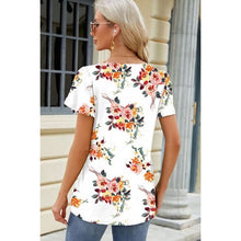 Cargar imagen en el visor de la galería, Summer Square Neck Short Sleeve T-Shirt - Collection