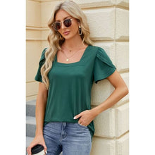 Cargar imagen en el visor de la galería, Summer Square Neck Short Sleeve T-Shirt - Collection