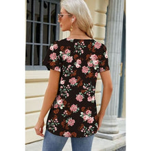 Cargar imagen en el visor de la galería, Summer Square Neck Short Sleeve T-Shirt - Collection