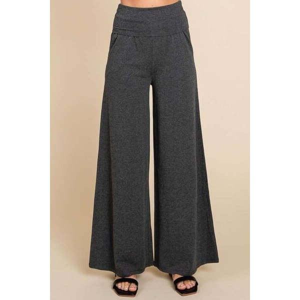 Summer Wide Waistband High Waist Leg Pants