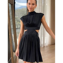 Load image into Gallery viewer, Trendy Elegant Cutout Neck Mini Dress - Dresses