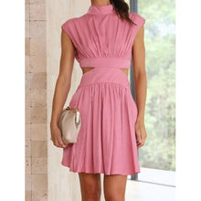 Load image into Gallery viewer, Trendy Elegant Cutout Neck Mini Dress - Dresses