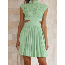 Load image into Gallery viewer, Trendy Elegant Cutout Neck Mini Dress - Dresses