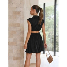 Load image into Gallery viewer, Trendy Elegant Cutout Neck Mini Dress - Dresses