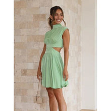 Cargar imagen en el visor de la galería, Trendy Elegant Cutout Neck Mini Dress - Dresses