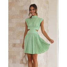 Load image into Gallery viewer, Trendy Elegant Cutout Neck Mini Dress - Dresses