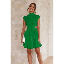 Load image into Gallery viewer, Trendy Elegant Cutout Neck Mini Dress - Dresses